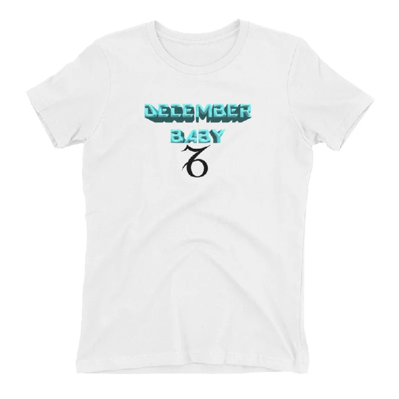 Women's t-shirt December Capricorn-- Seamless Knitted Crochet