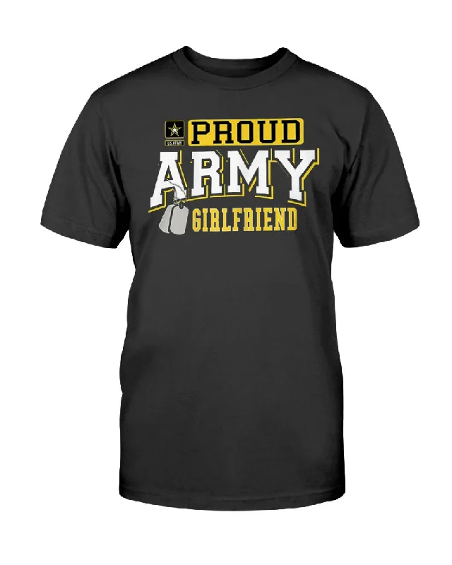 Army Girlfriend Proud US T-shirts-- Polka Dot Checkered Tartan