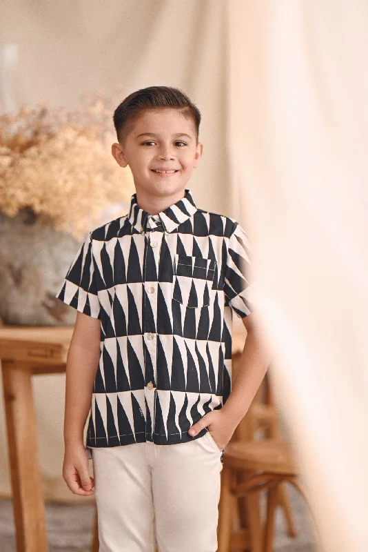 The Bayu Batik Shirt - Sail-- Modern Contemporary Chic