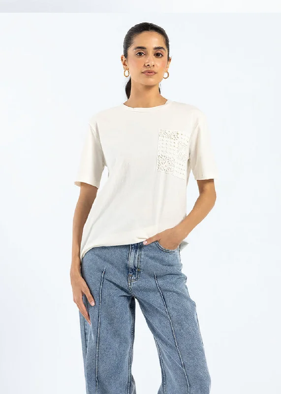 T-SHIRT (E1850/108/002)-- Real Fur Shearling Chenille