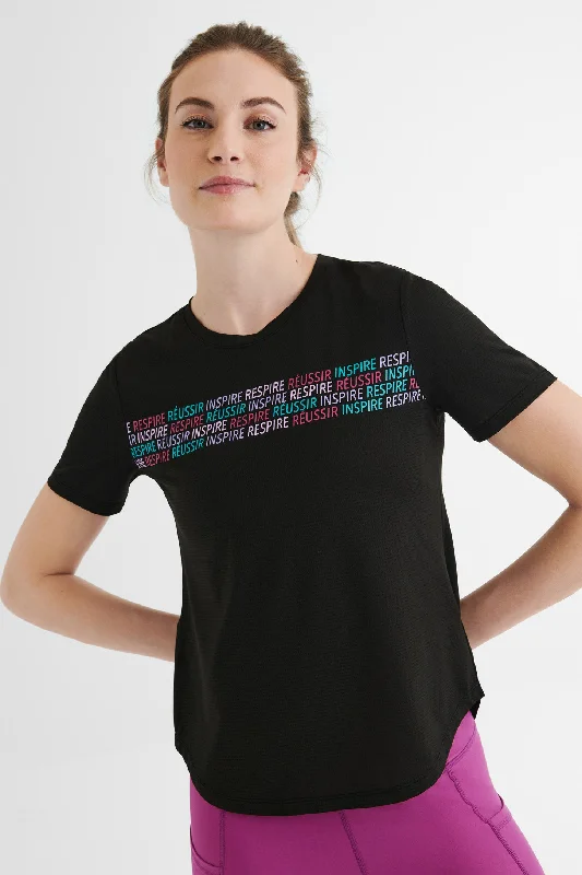 T-shirt athlétique - Femme-- Plaid T-Shirt Polka Dot Checkered