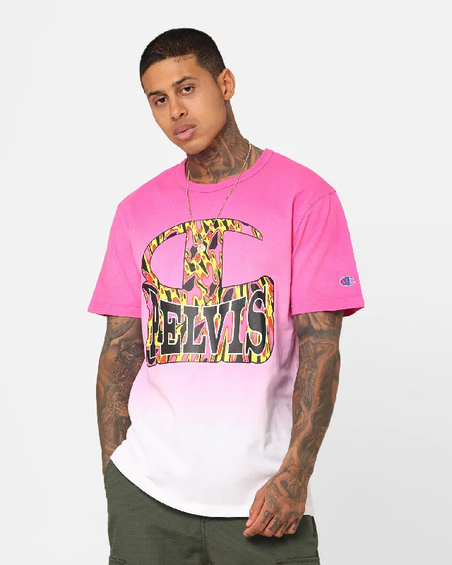Champion X Pelvis Ombre T-Shirt Bubbly Pink-- Fashionable Trendy Casual