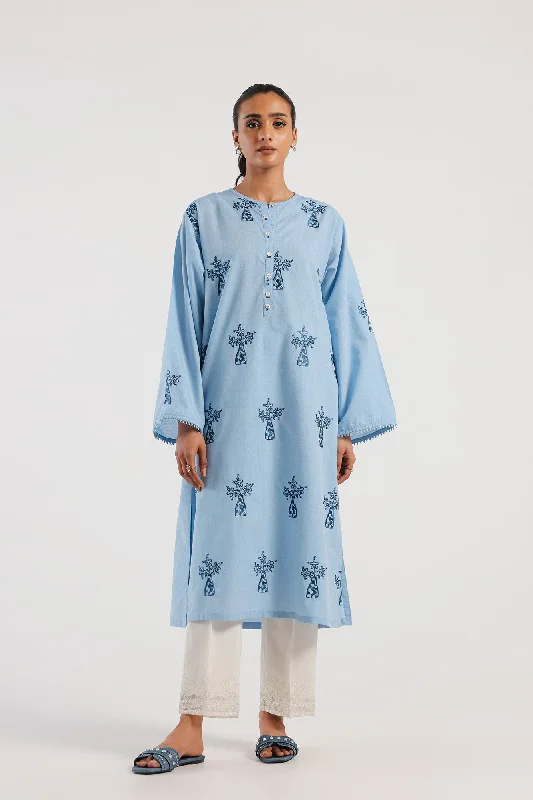 EMBROIDERED SHIRT (E4064/102/608)-- Seamless Knitted Crochet