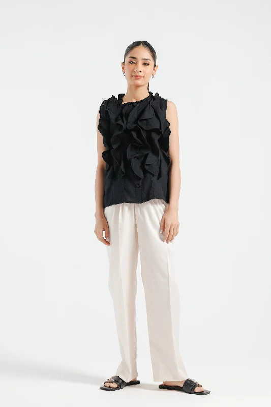 SHIRT (E1673/108/901)-- Zippered Front Buttoned Front Snap Front