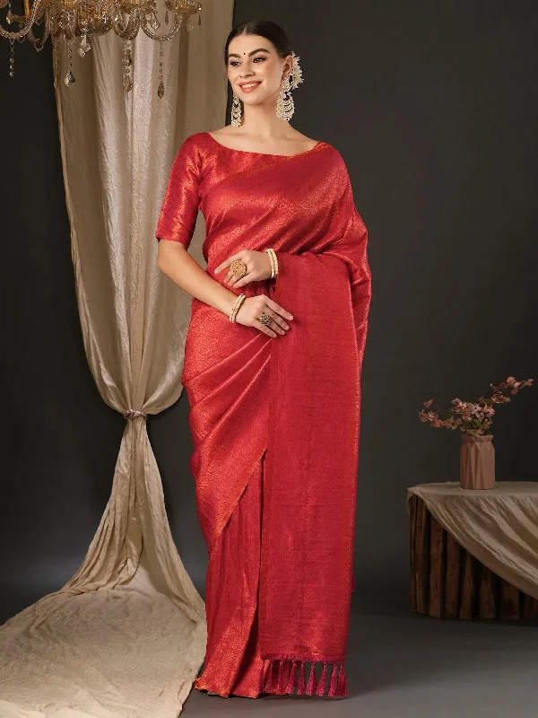 Saree Mall Women's  Blend Pink Embellished Designer Saree With Blouse Piece-YARYA502 Classic Minimalist Blouse