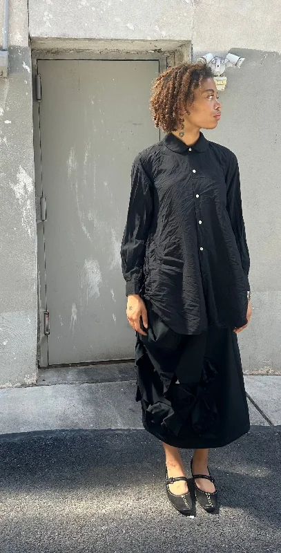 Comme des Garçons Comme des Garçons (CDGCDG)  Blouse { RL-B010-051-1 } - Black Soft Knit Blouse