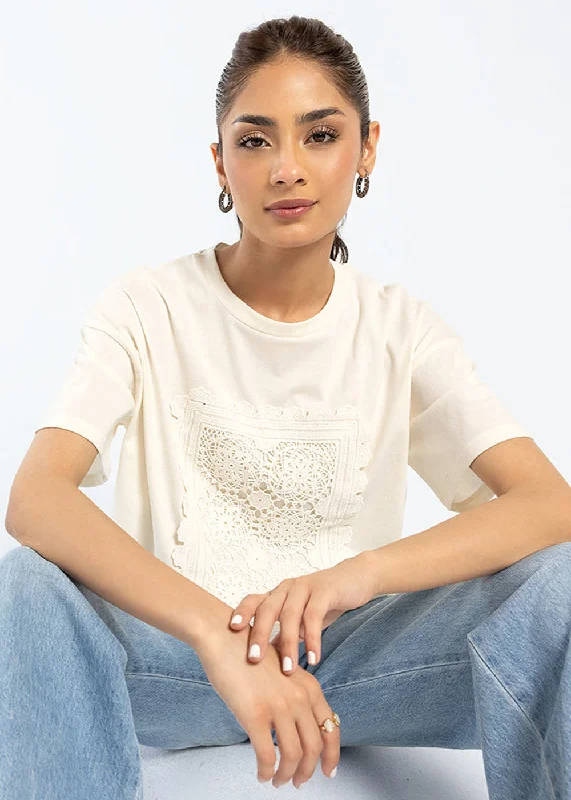T-SHIRT (E1848/108/005)-- Sequined Glittery Shiny