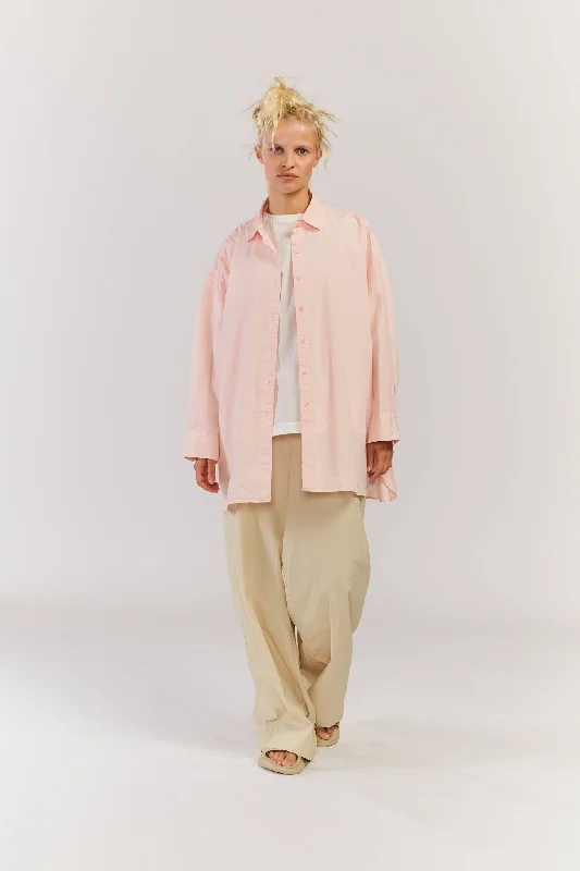 HAMNET SHIRT - TAFTA - PINK-- Spandex Blend Rayon Blend Denim Blend