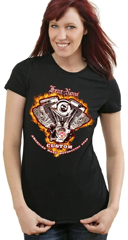 Womens Fire-ENGINE Rider Shirt (Special Edition)-- Mesh Fabric Canvas Fabric Denim Fabric