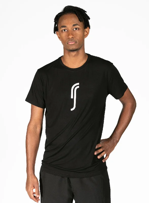 Men's Paris Modal T-shirt-- Solid Print Embellished