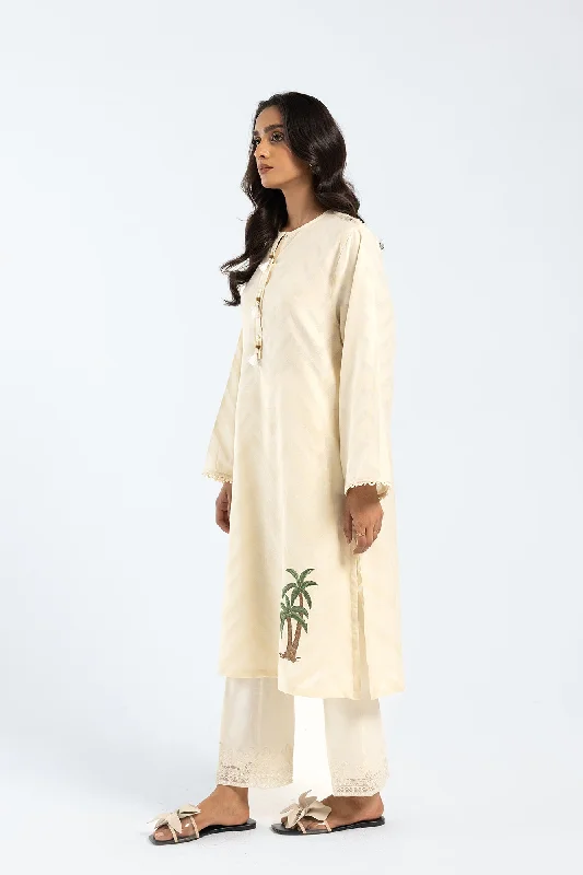 EMBROIDERED SHIRT (E4549/102/003)-- Lace Blend Ribbed Blend Corduroy Blend