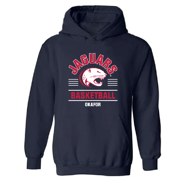 South Alabama - NCAA Women's Basketball : Princess Okafor - Classic Fashion Shersey Hooded Sweatshirt Graphic Hoodie Design Print
