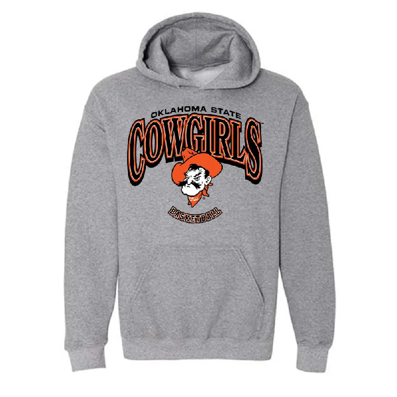 Oklahoma State - NCAA Women's Basketball : Tenin Magassa - Classic Shersey Hooded Sweatshirt Hoodie with Velcro Closure Adjustable Secure