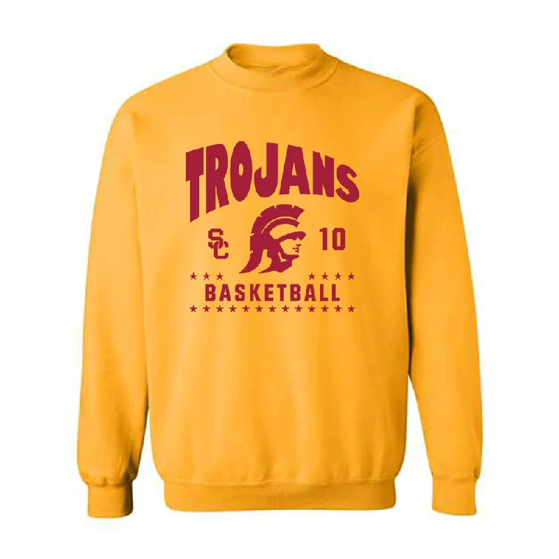 USC - NCAA Women's Basketball : Malia Samuels - Classic Fashion Shersey Crewneck Sweatshirt Hoodie with Distressed Vintage Worn