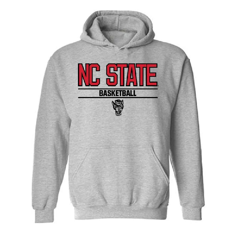 NC State - NCAA Women's Basketball : Lorena Awou - Classic Shersey Hooded Sweatshirt Hoodie with Hidden Zipper Minimalist Clean