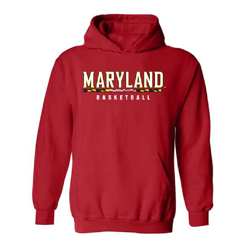 Maryland - NCAA Women's Basketball : Christina Dalce - Classic Shersey Hooded Sweatshirt Hoodie with Lining Warm Insulated