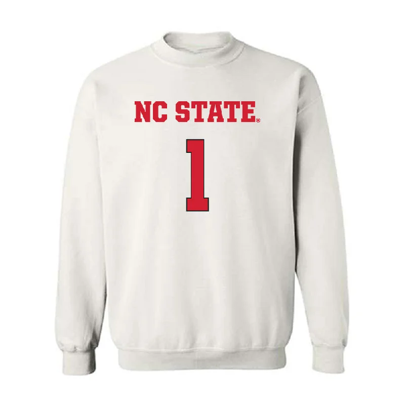 NC State - NCAA Women's Basketball : Lorena Awou - Replica Shersey Crewneck Sweatshirt Hoodie with Elastic Waist Stretchable Comfortable