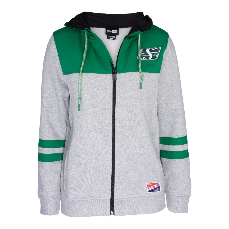 Ladies Throwback Fleece Nylon 3/4 Sleeve Hoodie Graphic Hoodie Design Print