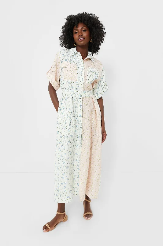 Dewberry Combo Charlotte Dress Tunics Satin smooth