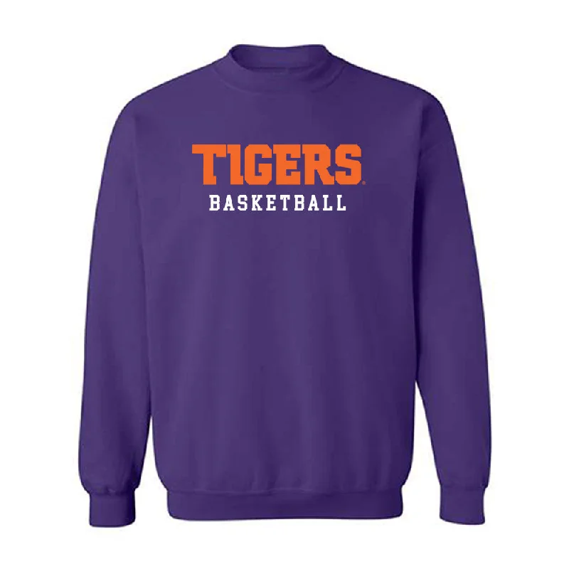 Clemson - NCAA Women's Basketball : Anya Poole - Classic Shersey Crewneck Sweatshirt Hoodie with High-Low Hem Asymmetrical Trendy