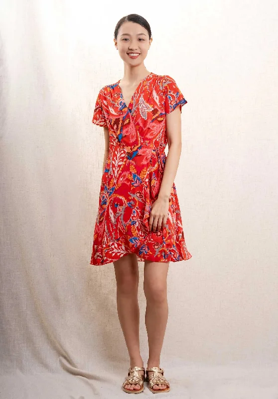 Dress 63007 Orange-Red Tunics Ceremony elegant