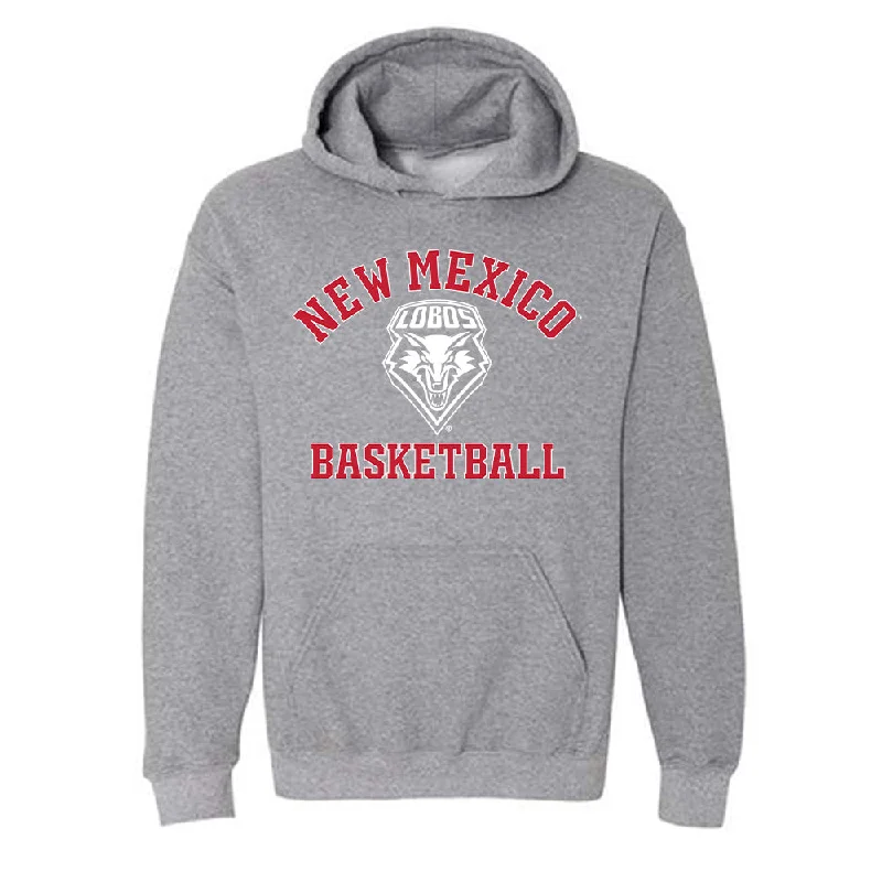 New Mexico - NCAA Women's Basketball : Amhyia Moreland - Classic Shersey Hooded Sweatshirt Hoodie with Button Placket Classic Preppy