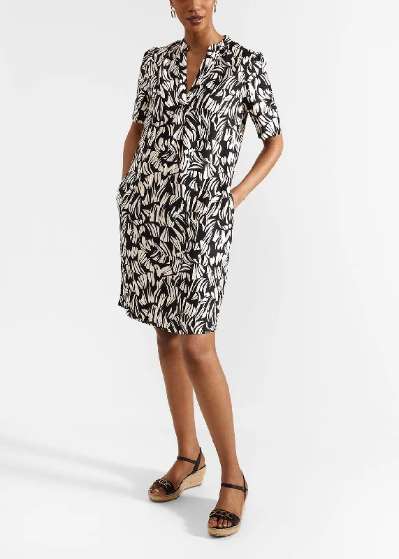 Lucille Dress 0224/5075/9324l00 Black-Cream Tunics Vintage classic