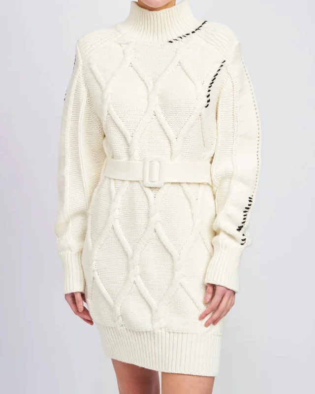 Lena Mini Dress In Cream | Cream Stylish Summer Mini Dress