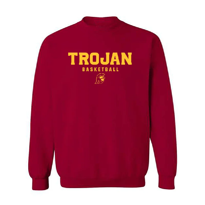 USC - NCAA Women's Basketball : Malia Samuels - Classic Shersey Crewneck Sweatshirt Hoodie with Contrast Stitching Detailed Premium