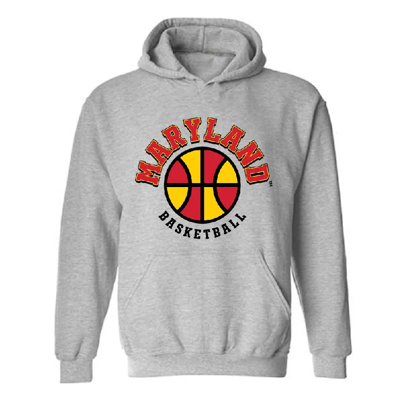 Maryland - NCAA Women's Basketball : Christina Dalce - Sports Shersey Hooded Sweatshirt Hoodie with Stripes Bold Sporty