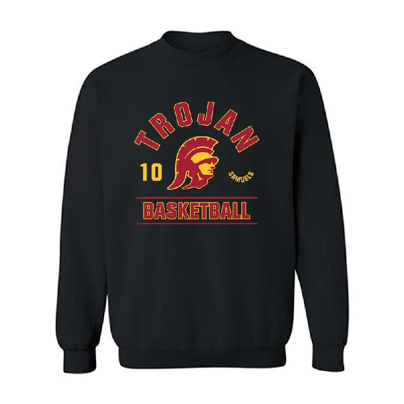 USC - NCAA Women's Basketball : Malia Samuels - Classic Fashion Shersey Crewneck Sweatshirt Hoodie with Lace Feminine Delicate