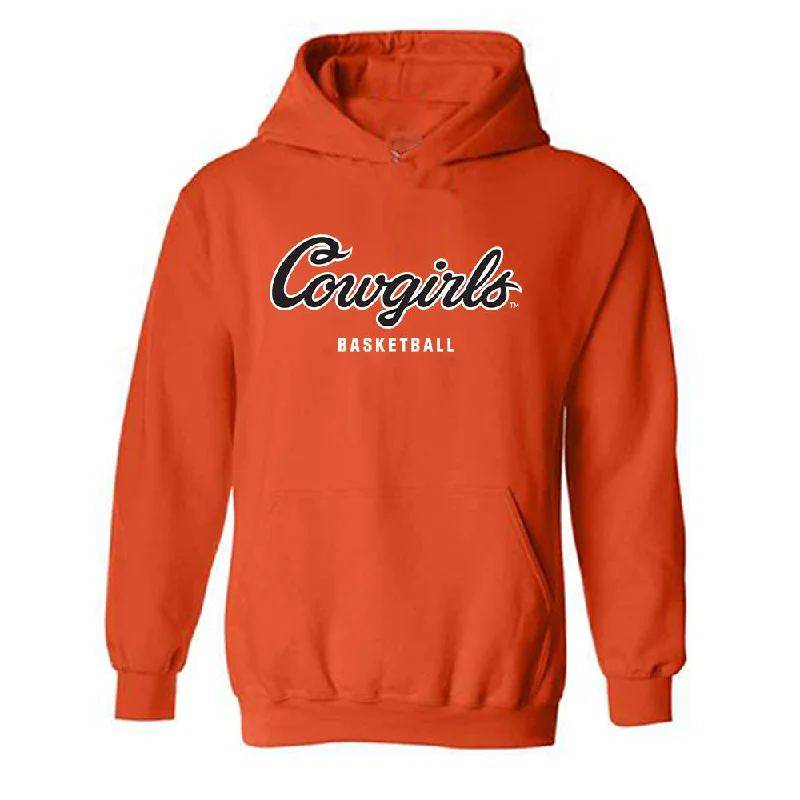 Oklahoma State - NCAA Women's Basketball : Tenin Magassa - Classic Shersey Hooded Sweatshirt Hoodie with Puffed Sleeves Voluminous Trendy