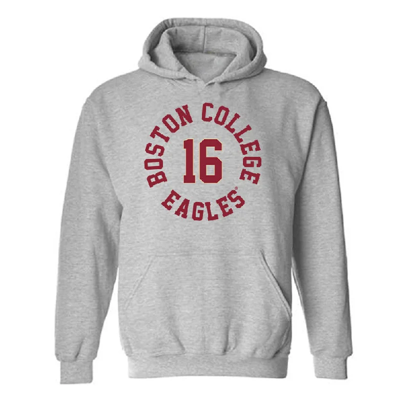 Boston College - NCAA Women's Basketball : Lili Krasovec - Classic Shersey Hooded Sweatshirt Hoodie with Pocket Utility Practical
