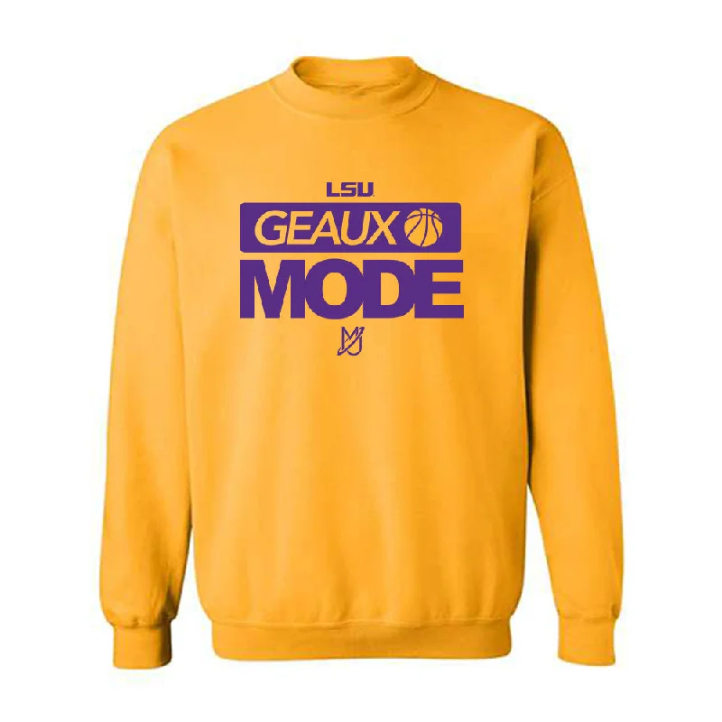 LSU - NCAA Women's Basketball : Mjracle Sheppard - Classic Shersey Crewneck Sweatshirt Hoodie with Hem Fringe Bohemian Relaxed