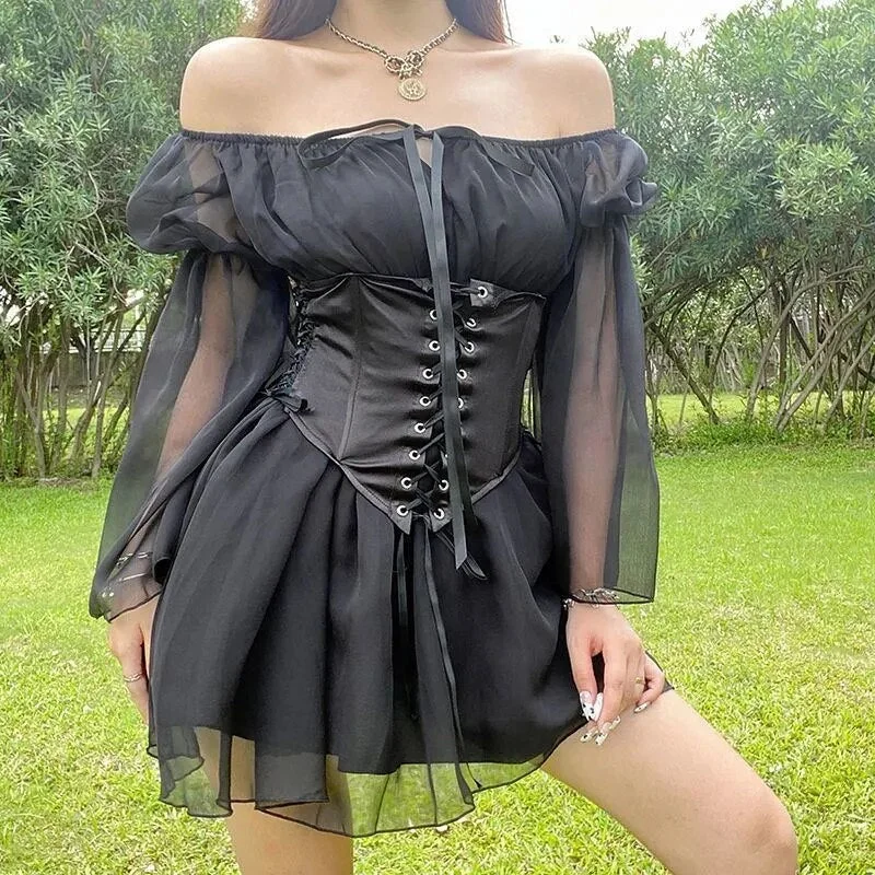 black set dress