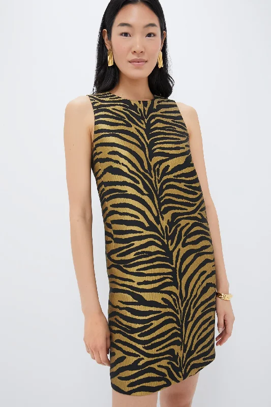 Tiger Jacquard Marlowe Dress Bodycon Club Sequined