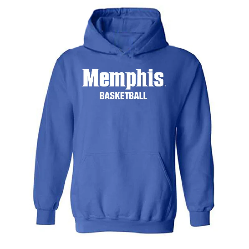 Memphis - NCAA Women's Basketball : Hannah Riddick - Classic Fashion Shersey Hooded Sweatshirt Hoodie with Pattern Geometric Abstract