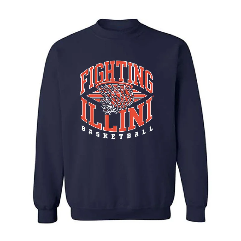 Illinois - NCAA Women's Basketball : Jasmine Brown-Hagger - Sports Shersey Crewneck Sweatshirt Hoodie with Metallic Shiny Futuristic