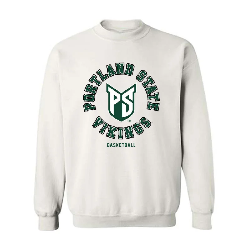 Portland State - NCAA Women's Basketball : Kyleigh Brown - Classic Shersey Crewneck Sweatshirt Hoodie with Hem Applique Textured Unique