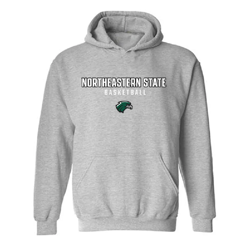 Northeastern State - NCAA Women's Basketball : Alex Hill - Classic Shersey Hooded Sweatshirt Hoodie with Ribbed Neckline Snug Warm