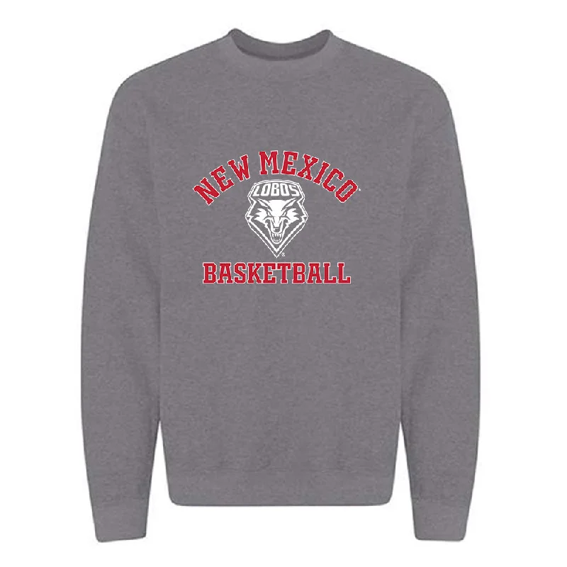 New Mexico - NCAA Women's Basketball : Amhyia Moreland - Classic Shersey Crewneck Sweatshirt Hoodie with Snap Buttons Easy Quick