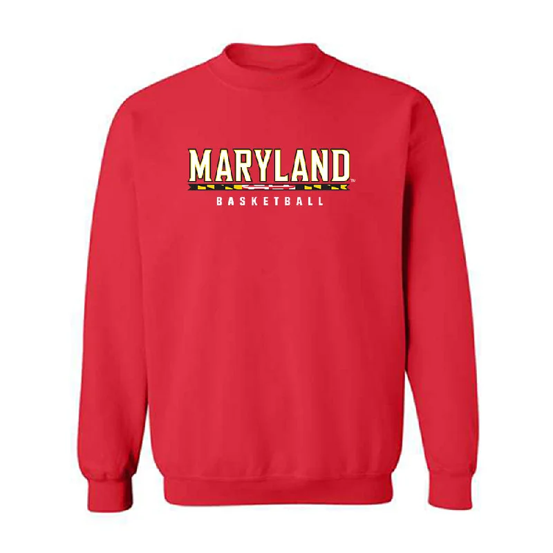 Maryland - NCAA Women's Basketball : Christina Dalce - Classic Shersey Crewneck Sweatshirt Hoodie with Button Classic Timeless