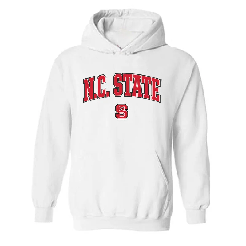 NC State - NCAA Women's Basketball : Lorena Awou - Generic Shersey Hooded Sweatshirt Hoodie with Hem Lace Feminine Delicate