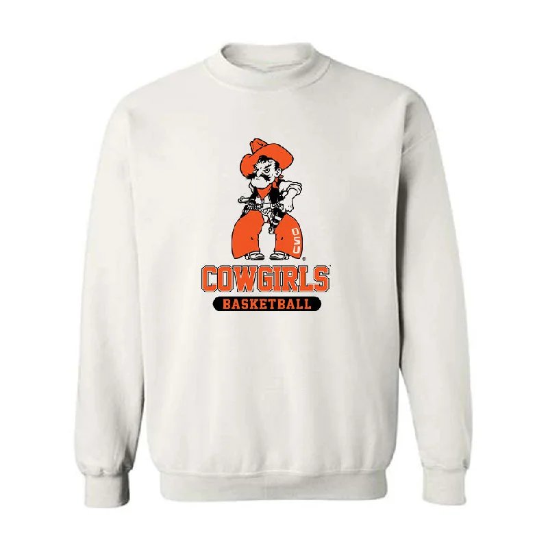 Oklahoma State - NCAA Women's Basketball : Tenin Magassa - Classic Shersey Crewneck Sweatshirt Hoodie with Exposed Zipper Edgy Industrial