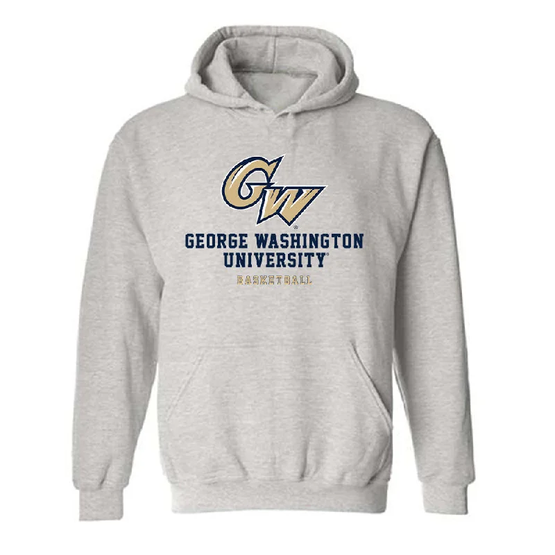 GWU - NCAA Women's Basketball : Makayla Andrews - Classic Fashion Shersey Hooded Sweatshirt Hoodie with Drawcord Adjustable Secure