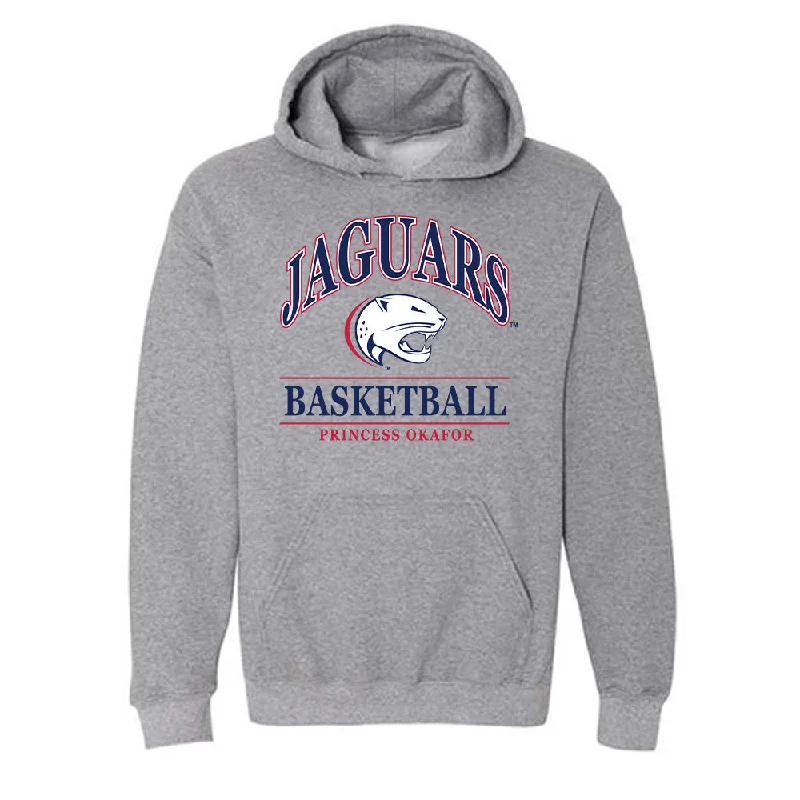 South Alabama - NCAA Women's Basketball : Princess Okafor - Classic Fashion Shersey Hooded Sweatshirt Hoodie Jacket Zipper Layering