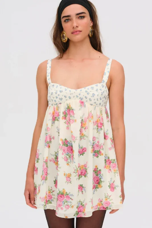 Amandine Mini Dress by For Love and Lemons Cozy Cowl Neck Mini Dress