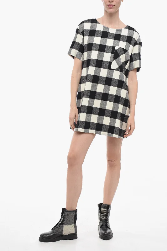 Woolrich Checkered ARCHIVE Dress M Standard size Tunics Fall fleece