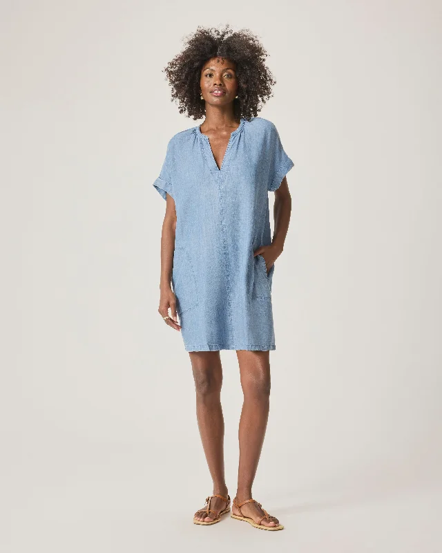 LAUREN INDIGO DRESS Tunics Sale discount