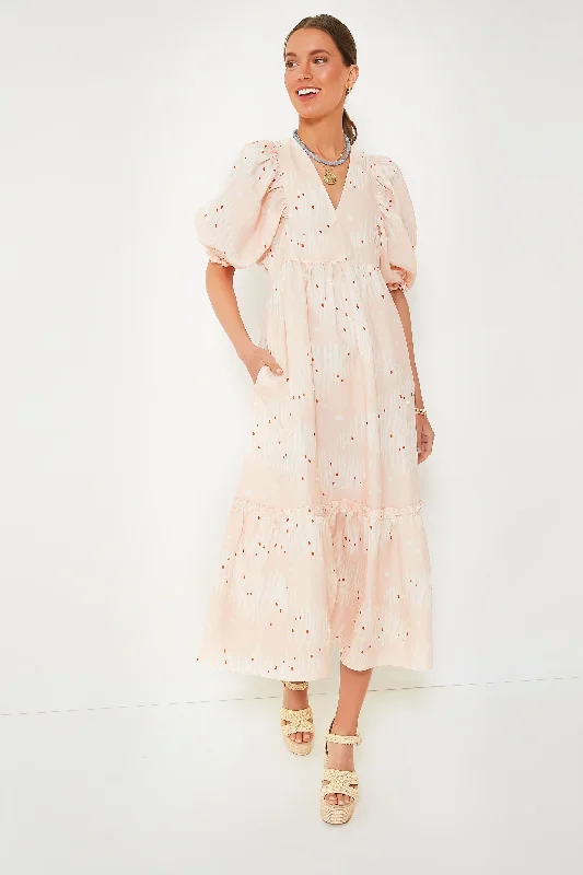 Abstract Coral Palmer Dress Tunics Corduroy durable